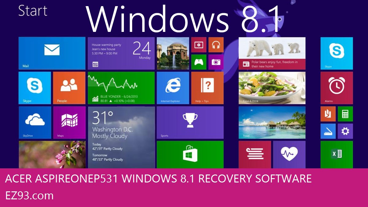 Acer Aspire One P531 Windows 8.1 screen shot