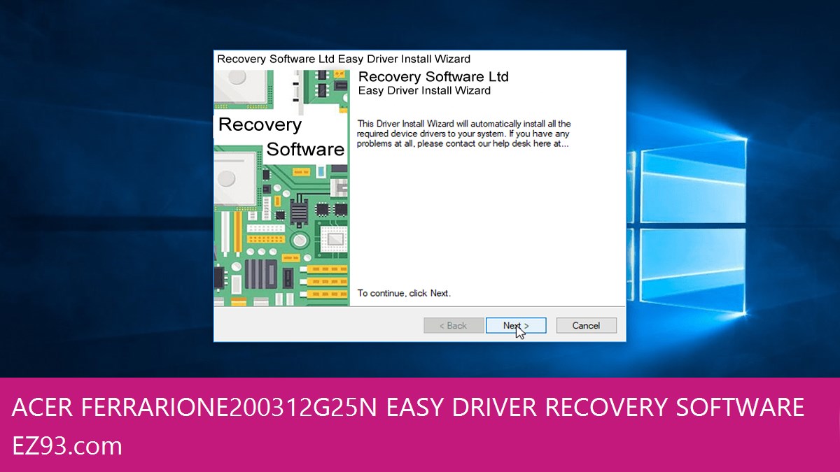 Acer Ferrari One-200-312G25n Easy Driver Recovery