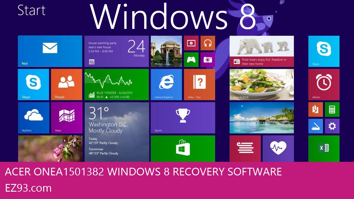 Acer One A150-1382 Windows 8 screen shot