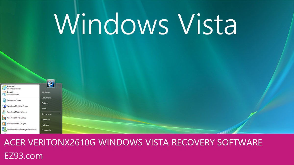 Acer Veriton X2610G Windows Vista screen shot