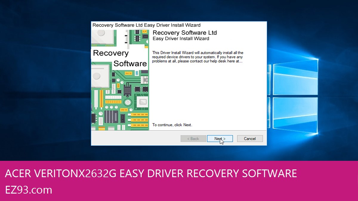 Acer Veriton X2632G Easy Driver Recovery