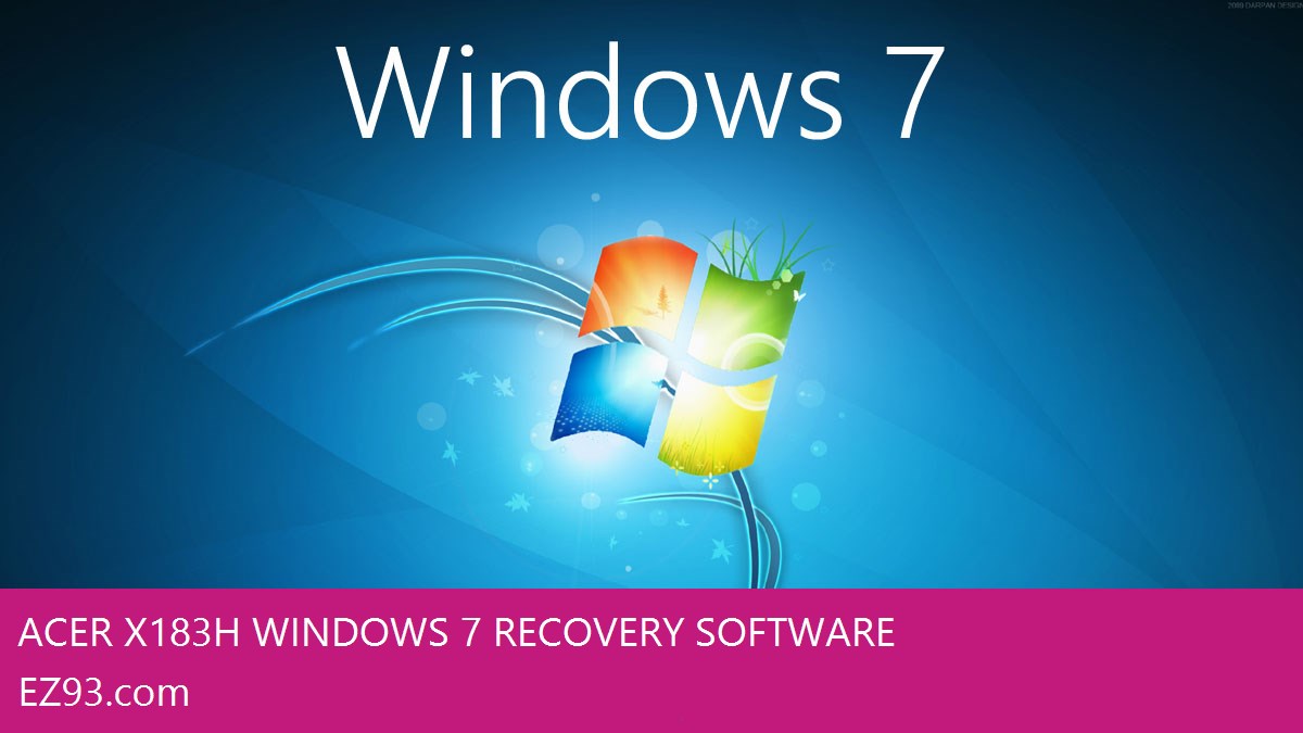 Acer X183H Windows 7 screen shot