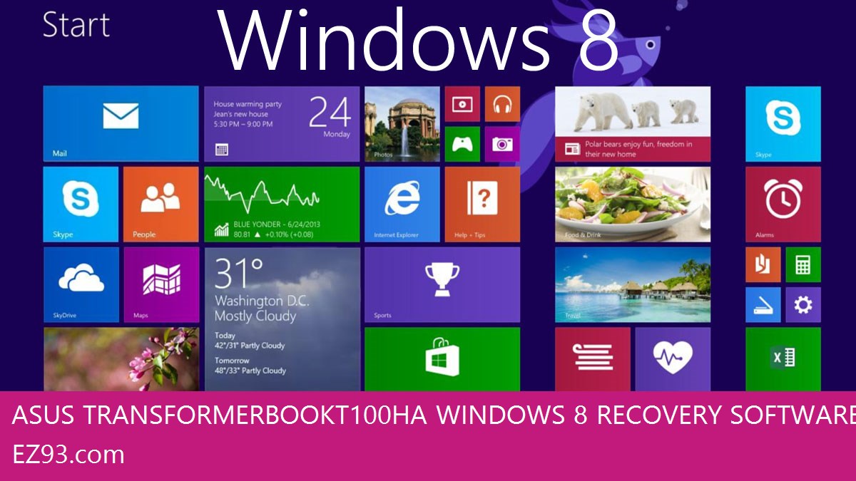 Asus Transformer Book T100HA Windows 8 screen shot