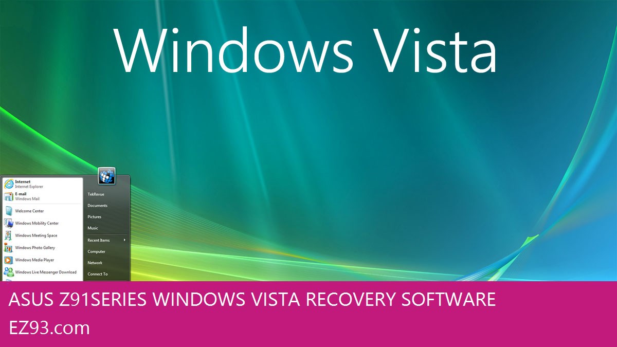 Asus Z91 Series Windows Vista screen shot