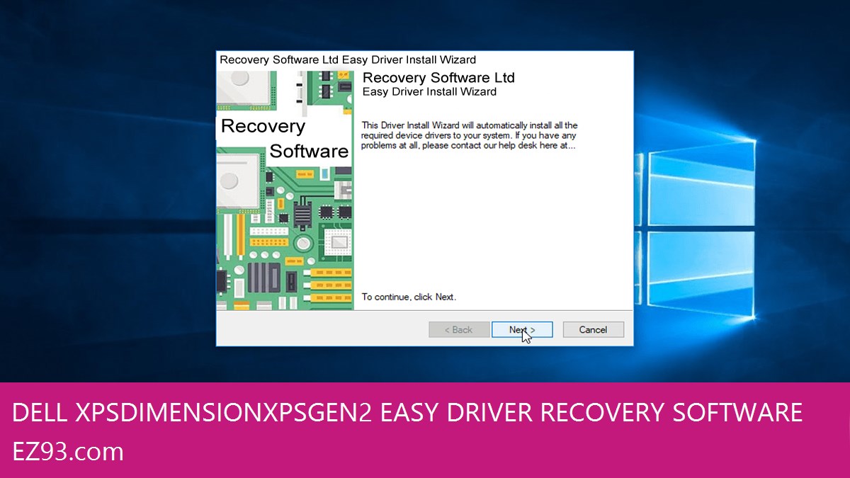 Dell XPS Dimension XPS Gen 2 Easy Driver Recovery
